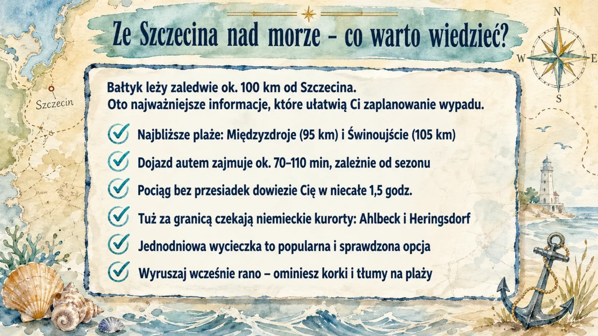 Ze Szczecina nad morze - co warto wiedzieć?