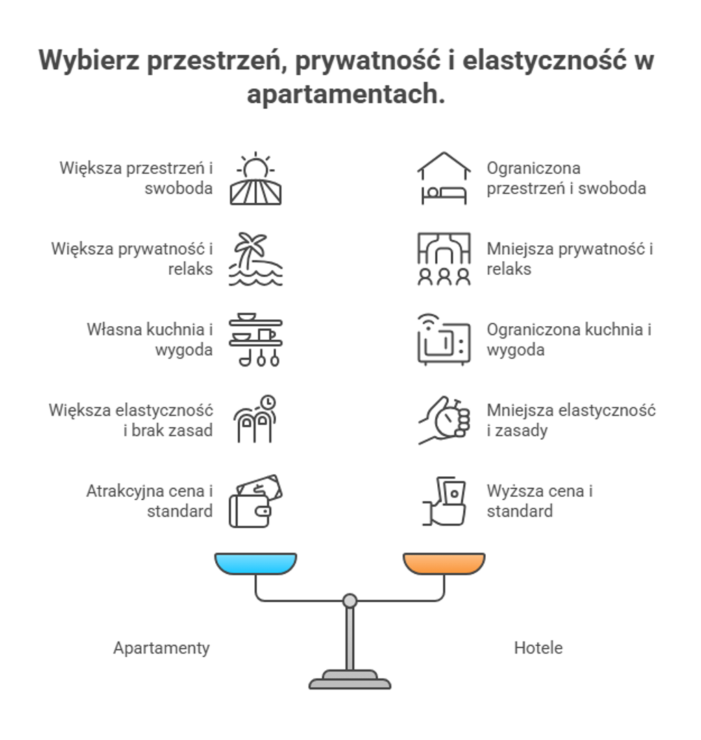 Wybierz przestrzeń, prywatność i elastyczność w apartamentach